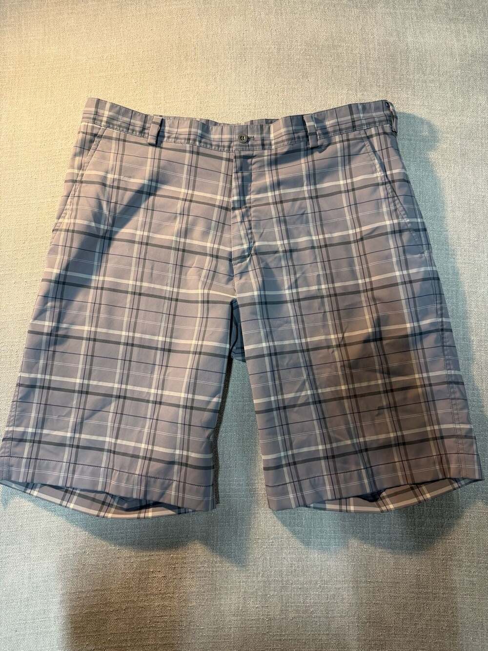 Nike Golf FitDry Plaid Performance Shorts Size 36
